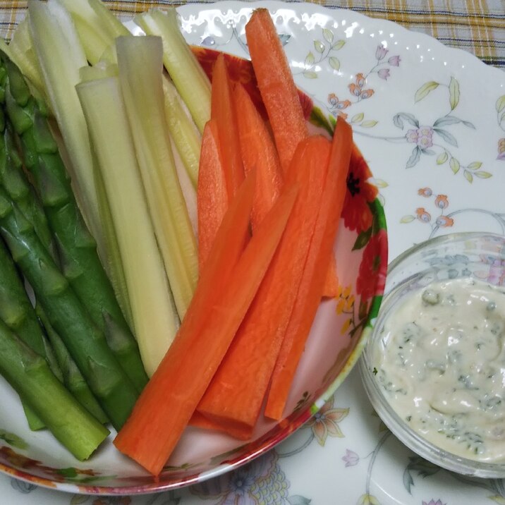 アスパラとセロリと人参の野菜スティック☆